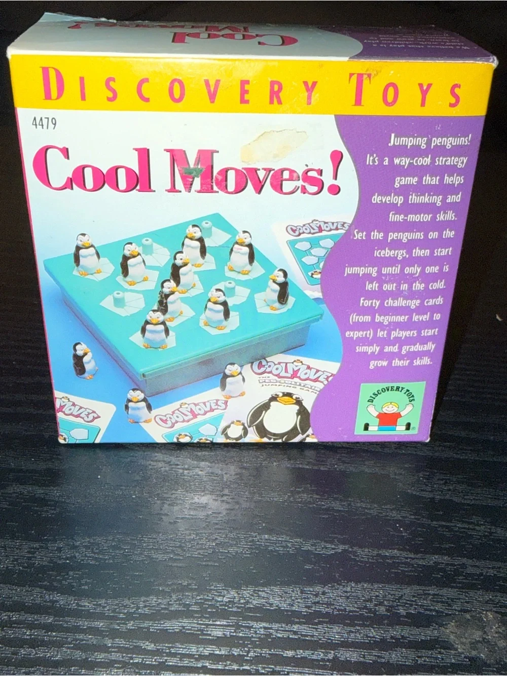 Discovery Toys Cool Moves! Jumping Penguins Strategy Game, Challenge Cards, 4479